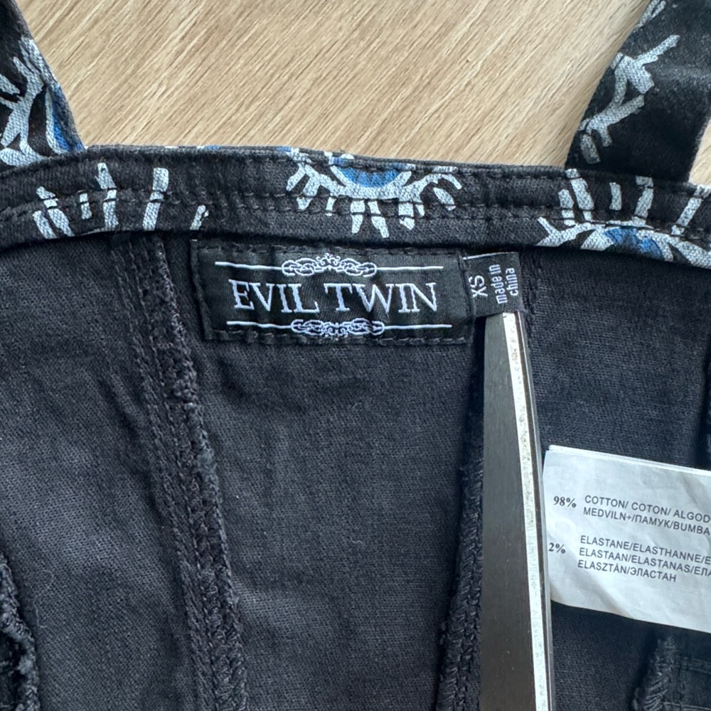 Evil Twin โจRAREโจ Evil Eye Crop Top and Pants Matching Set Size XS / S - Picture 5 of 11
